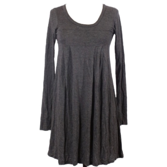HONEY PUNCH SMALL GRAY LONG SLEEVE CASUAL DRESS - Picture 1 of 2